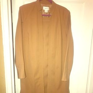 Camel color dust and pant suit